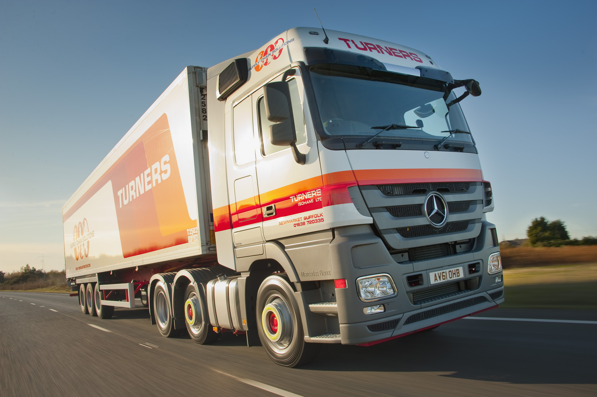 Turners Lorry on the road